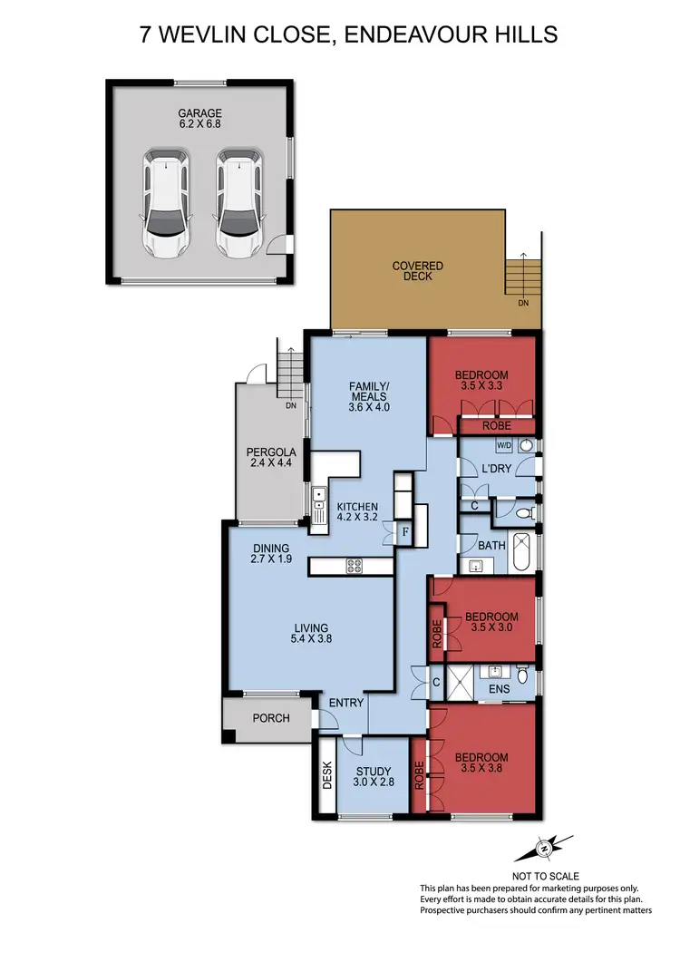 Floorplan of Homely house listing, 7 Wevlin Close, Endeavour Hills VIC 3802