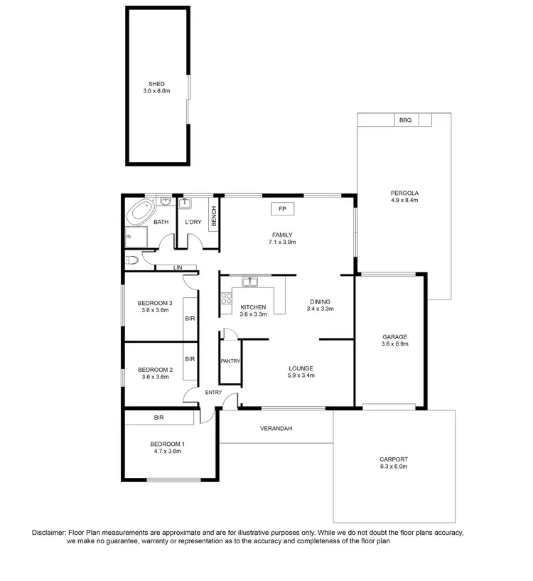 Floorplan of Homely house listing, 11 Sutton Avenue, Mount Gambier SA 5290