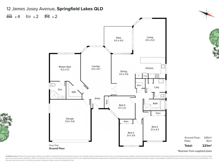 Floorplan of Homely house listing, 12 James Josey Avenue, Springfield Lakes QLD 4300
