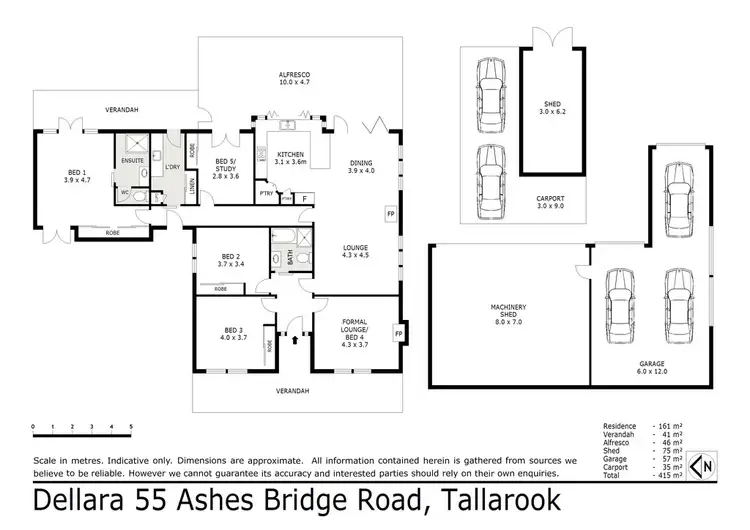 Floorplan of Homely rural property listing, 55 Ashes Bridge Road, Tallarook VIC 3659