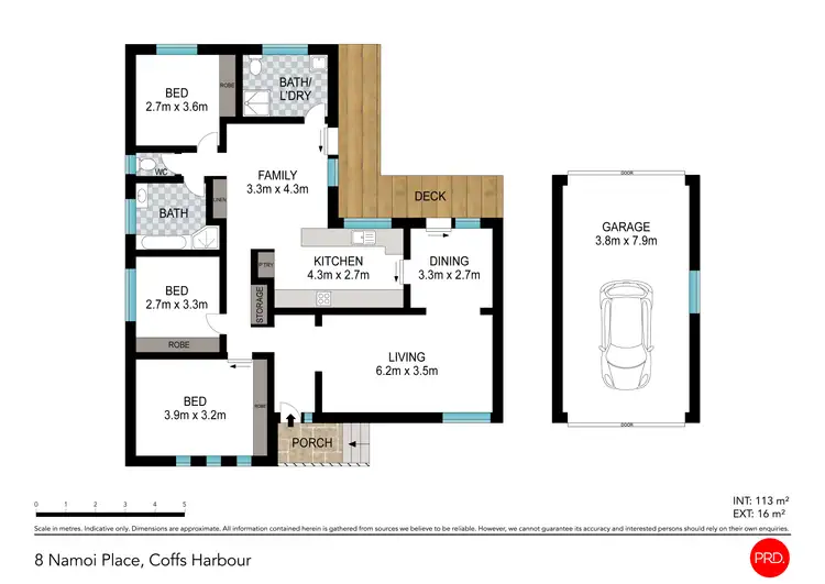 Floorplan of Homely house listing, 8 Namoi Place, Coffs Harbour NSW 2450