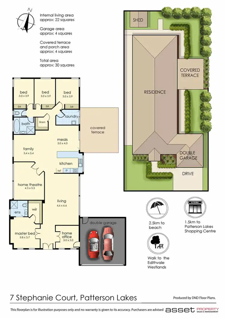 Floorplan of Homely house listing, 7 Stephanie Court, Patterson Lakes VIC 3197