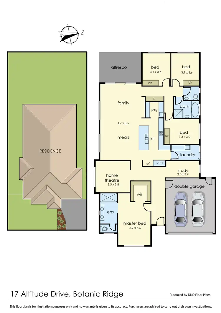 Floorplan of Homely house listing, 17 Altitude Drive, Botanic Ridge VIC 3977