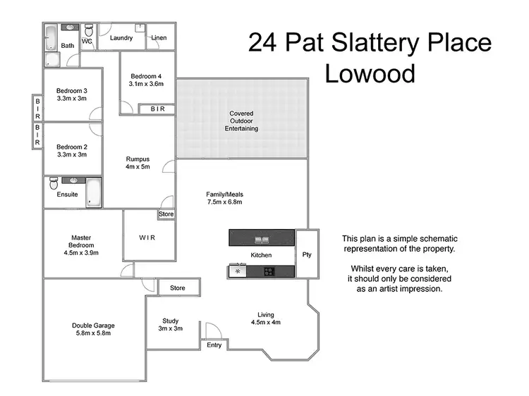 Floorplan of Homely house listing, 24 Pat Slattery Place, Lowood QLD 4311