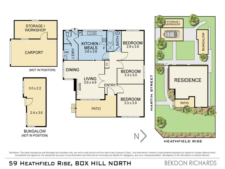 Floorplan of Homely house listing, 59 Heathfield Rise, Box Hill North VIC 3129