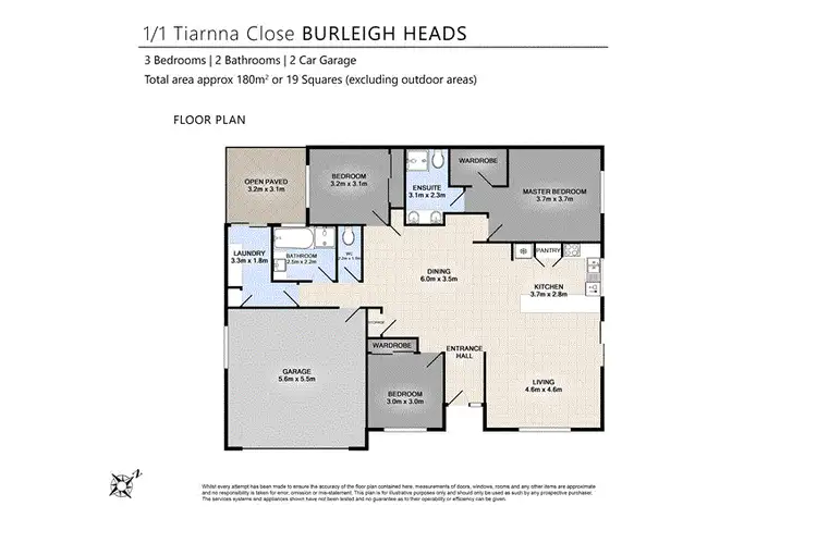 Floorplan of Homely house listing, 1/1 Tiarnna Close, Burleigh Heads QLD 4220