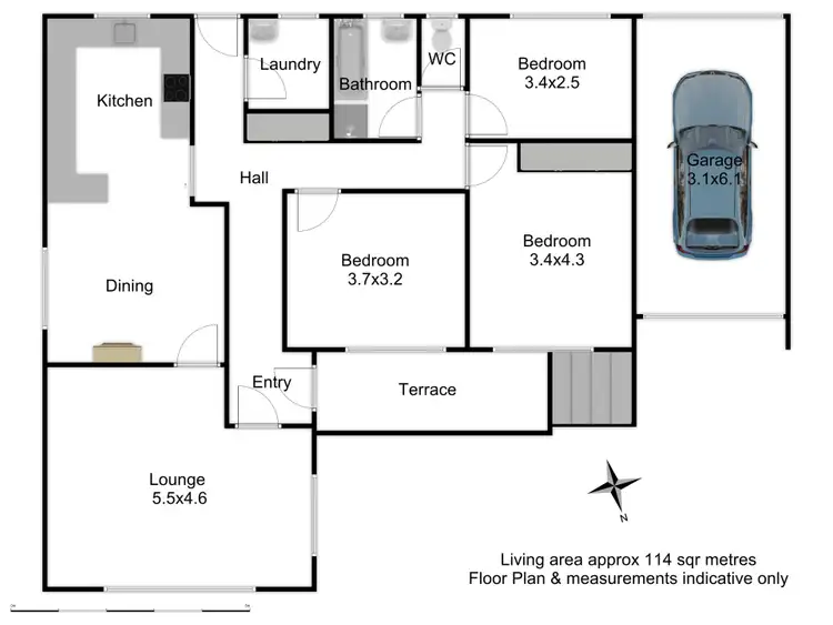 Floorplan of Homely house listing, 18 Boronia Crescent, Orange NSW 2800