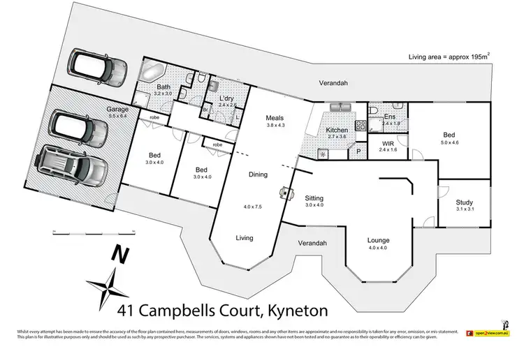 Floorplan of Homely house listing, 41 Campbells Court, Kyneton VIC 3444