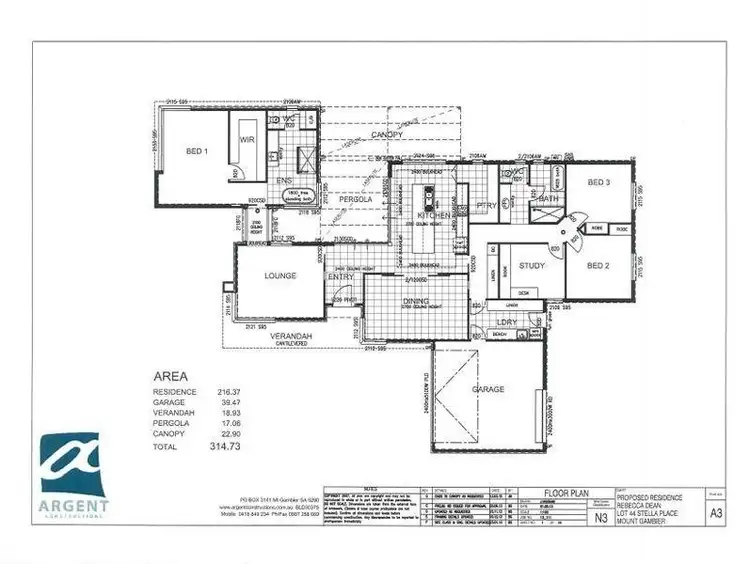 Floorplan of Homely house listing, 17 Stella Place, Mount Gambier SA 5290