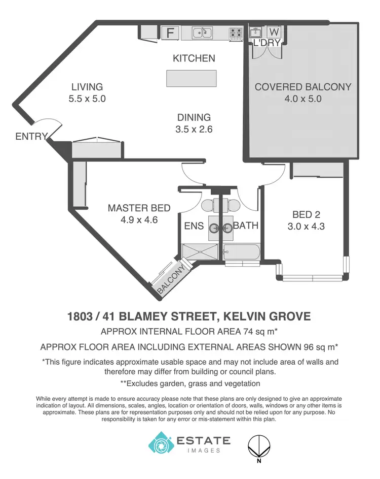 Floorplan of Homely apartment listing, 1803/41 Blamey Street, Kelvin Grove QLD 4059