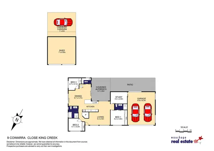 Floorplan of Homely rural property listing, 9 Cowarra Close, King Creek NSW 2446