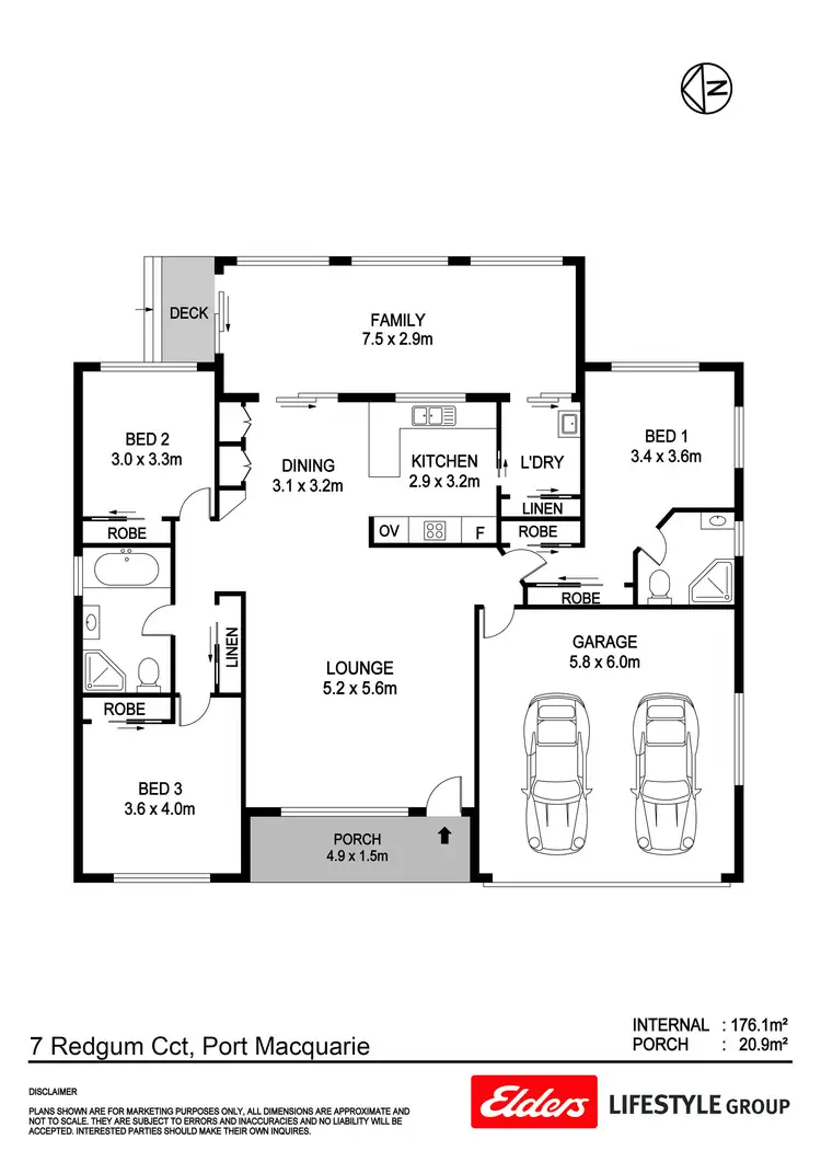Floorplan of Homely house listing, 7 Redgum Circuit, Port Macquarie NSW 2444