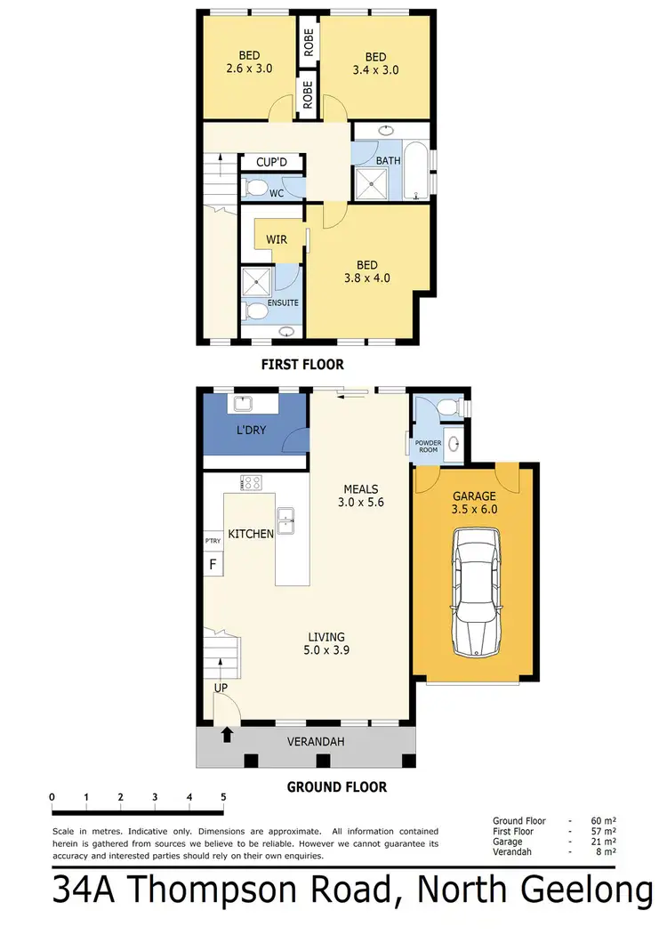 Floorplan of Homely house listing, 34A Thompson Road, North Geelong VIC 3215