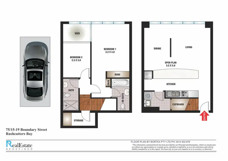 Floorplan of Homely apartment listing, 75/15-19 Boundary Street, Darlinghurst NSW 2010