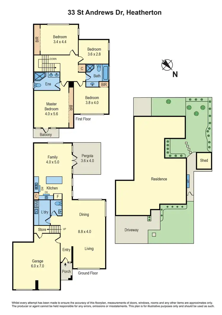 Floorplan of Homely house listing, 33 St Andrews Drive, Heatherton VIC 3202