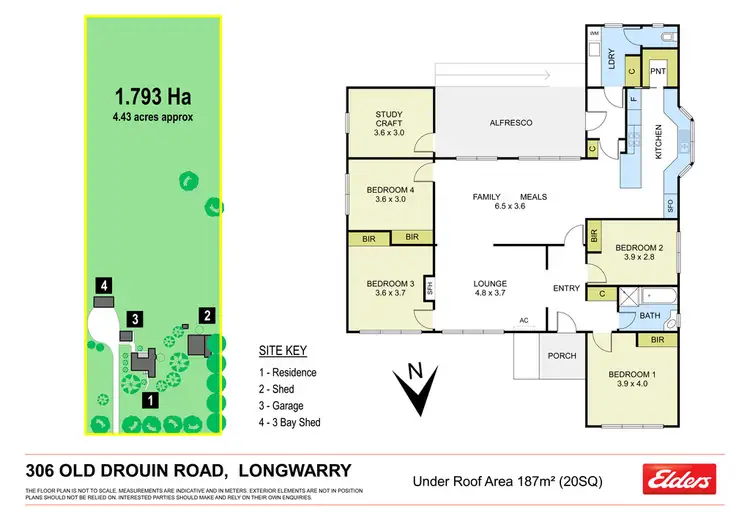 Floorplan of Homely rural property listing, 306 OLD DROUIN ROAD, Longwarry VIC 3816