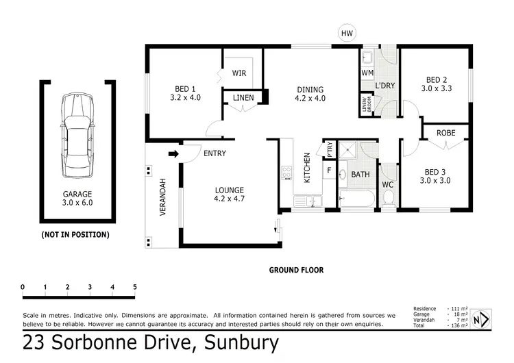 Floorplan of Homely house listing, 23 Sorbonne Drive, Sunbury VIC 3429