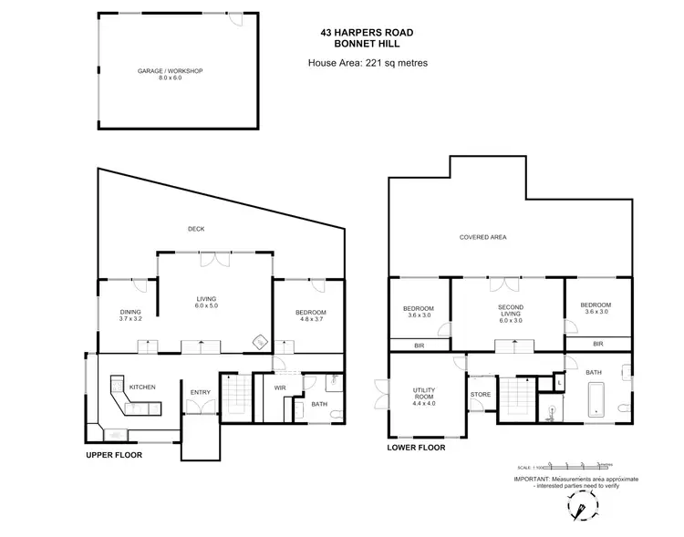 Floorplan of Homely house listing, 43 Harpers Road, Bonnet Hill TAS 7053