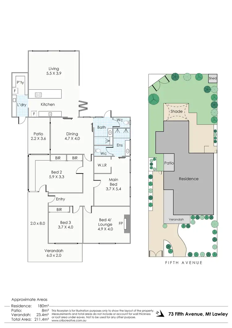 Floorplan of Homely house listing, 73 Fifth Avenue, Mount Lawley WA 6050