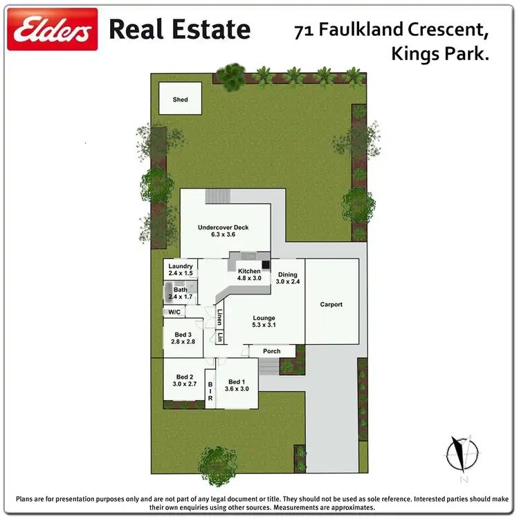 Floorplan of Homely house listing, 71 Faulkland Crescent, Kings Park NSW 2148