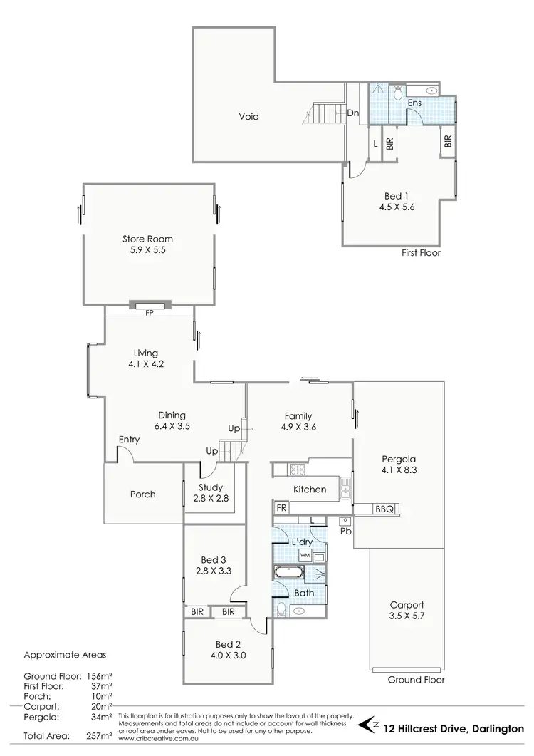 Floorplan of Homely house listing, 12 Hillcrest Drive, Darlington WA 6070