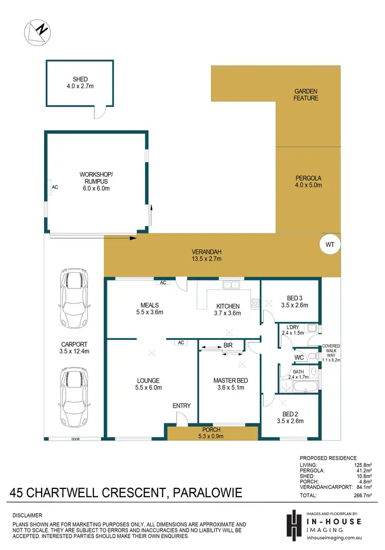 Floorplan of Homely house listing, 45 Chartwell Crescent, Paralowie SA 5108