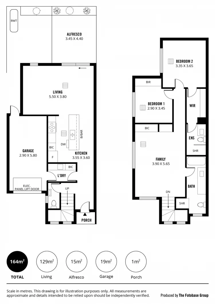 Floorplan of Homely townhouse listing, 19B Carter Street, Magill SA 5072