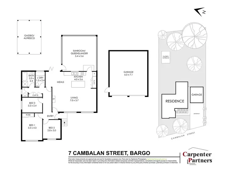 Floorplan of Homely house listing, 7 Cambalan Street, Bargo NSW 2574