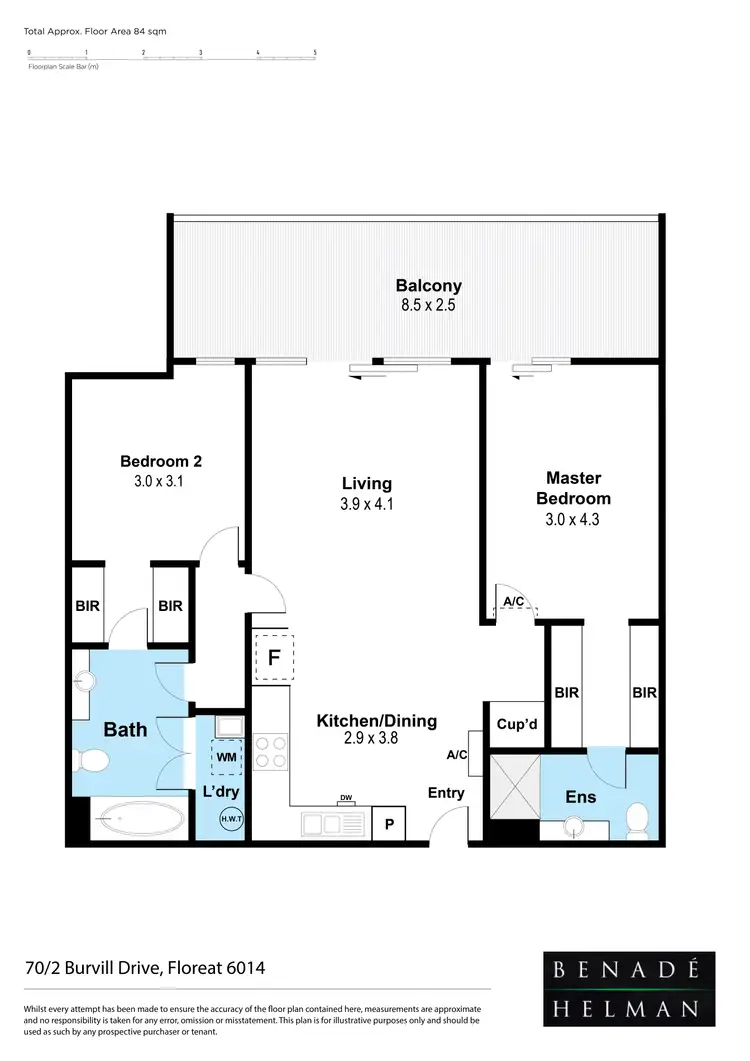 Floorplan of Homely apartment listing, 70/2 Burvill Drive, Floreat WA 6014