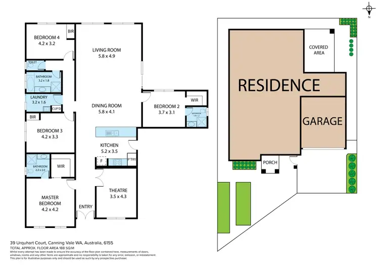Floorplan of Homely house listing, 39 Urquhart Court, Canning Vale WA 6155
