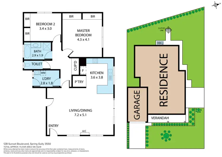 Floorplan of Homely house listing, 12B Sunset Boulevard, Spring Gully VIC 3550
