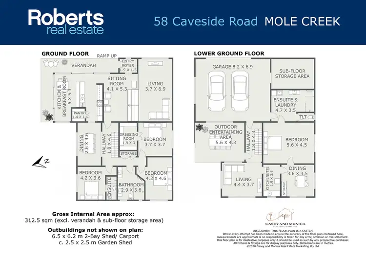 Floorplan of Homely house listing, 58 Caveside Road, Mole Creek TAS 7304
