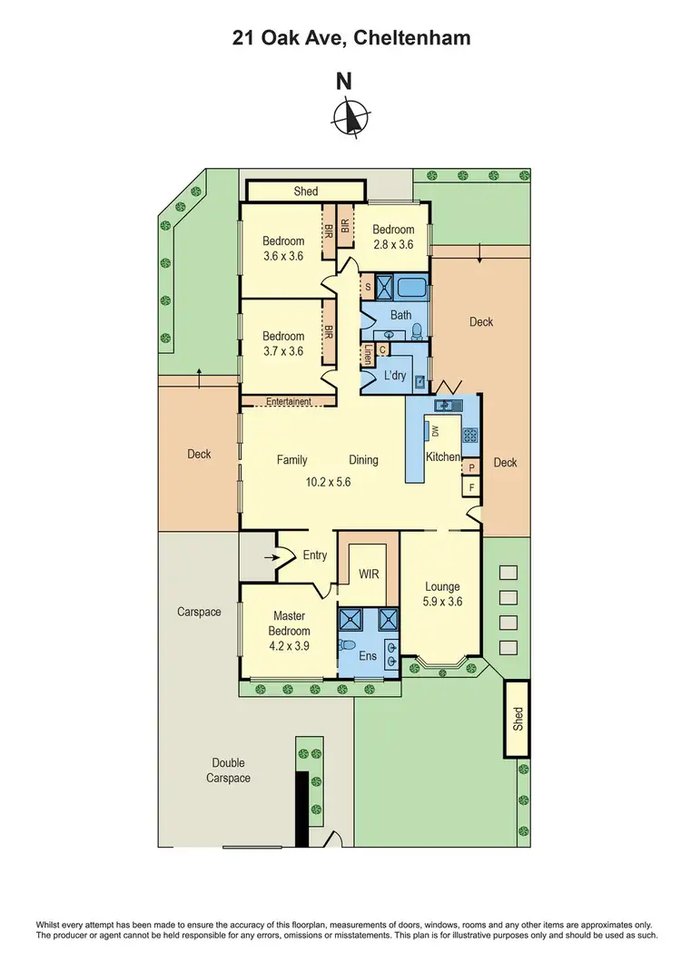 Floorplan of Homely house listing, 21 Oak Avenue, Cheltenham VIC 3192
