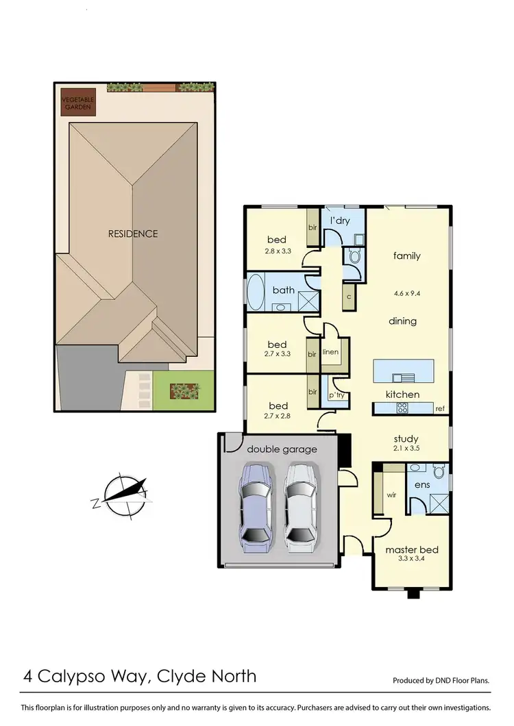 Floorplan of Homely house listing, 4 Calypso Way, Clyde North VIC 3978