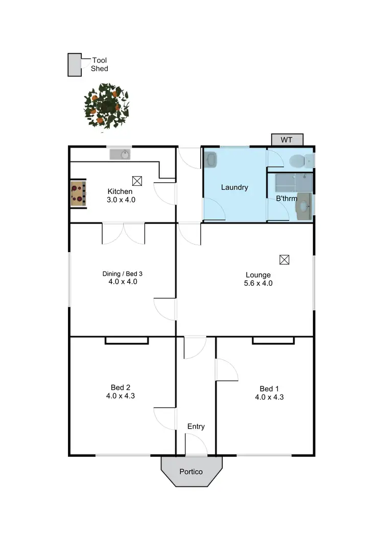 Floorplan of Homely house listing, 497 Port Road, West Croydon SA 5008