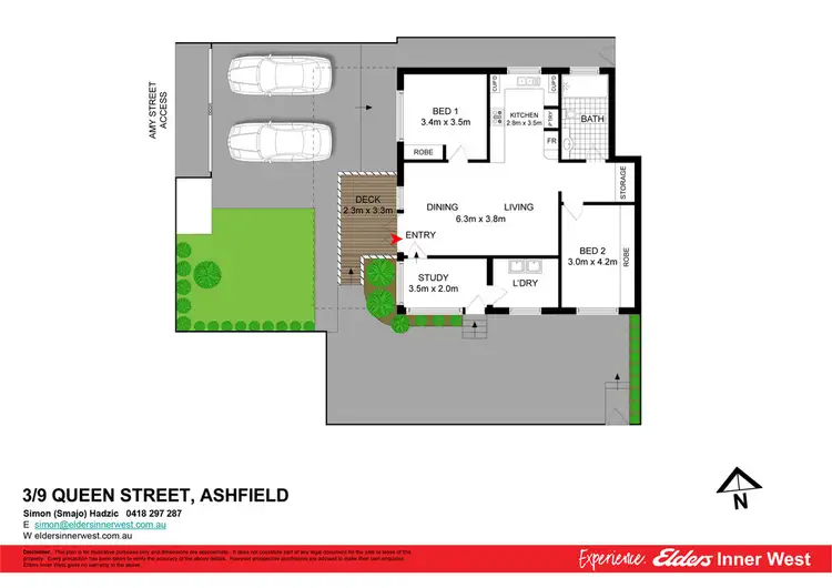 Floorplan of Homely unit listing, 3/9 Queen Street, Ashfield NSW 2131