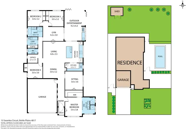 Floorplan of Homely house listing, 13 Swanlea Circuit, Bohle Plains QLD 4817