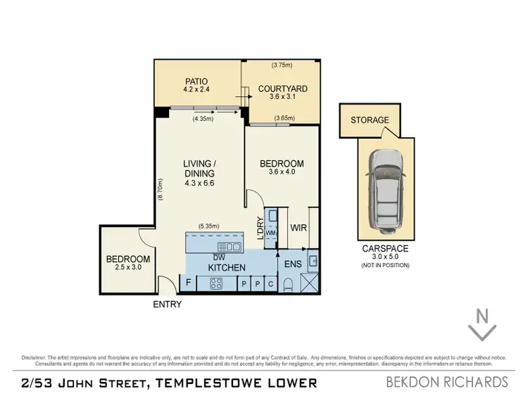 Floorplan of Homely apartment listing, 2/53 John Street, Templestowe Lower VIC 3107
