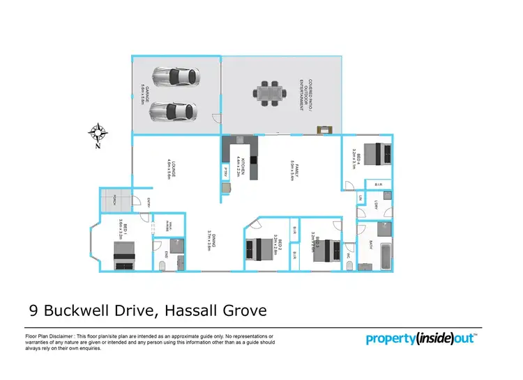 Floorplan of Homely house listing, 9 Buckwell Drive, Hassall Grove NSW 2761