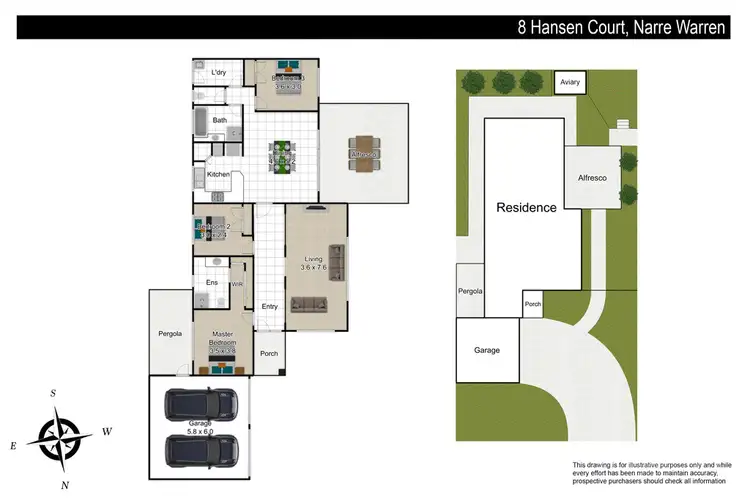 Floorplan of Homely house listing, 8 Hansen Court, Narre Warren VIC 3805