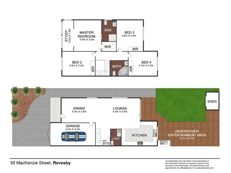 Floorplan of Homely semi-detached listing, 59 Mackenzie Street, Revesby NSW 2212