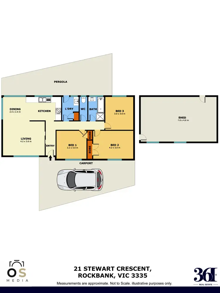 Floorplan of Homely house listing, 21 Stewart Crescent, Rockbank VIC 3335