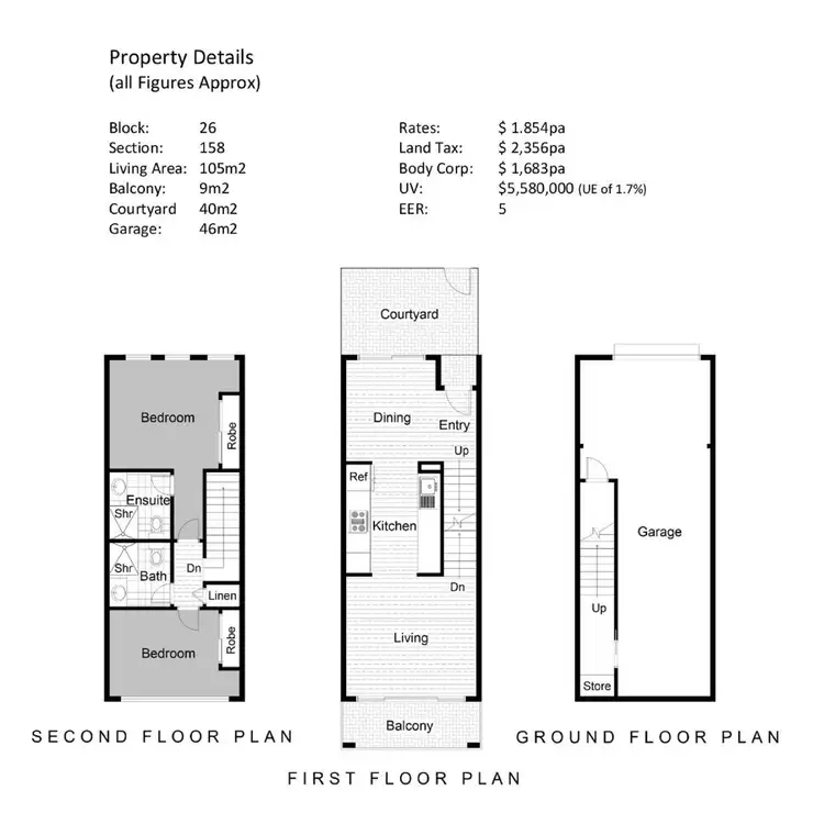 Floorplan of Homely townhouse listing, 56/135 Easty Street, Phillip ACT 2606