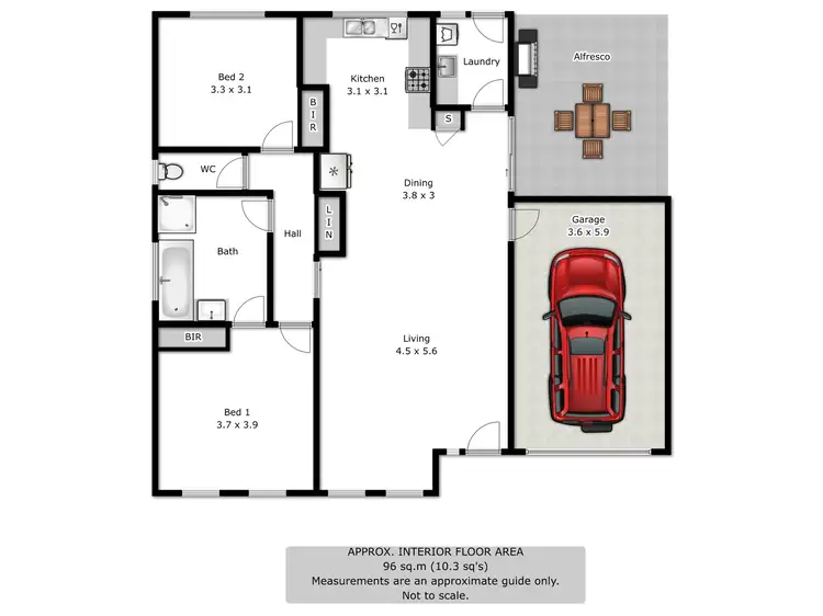 Floorplan of Homely house listing, 2/119 Phillips Street, Wodonga VIC 3690