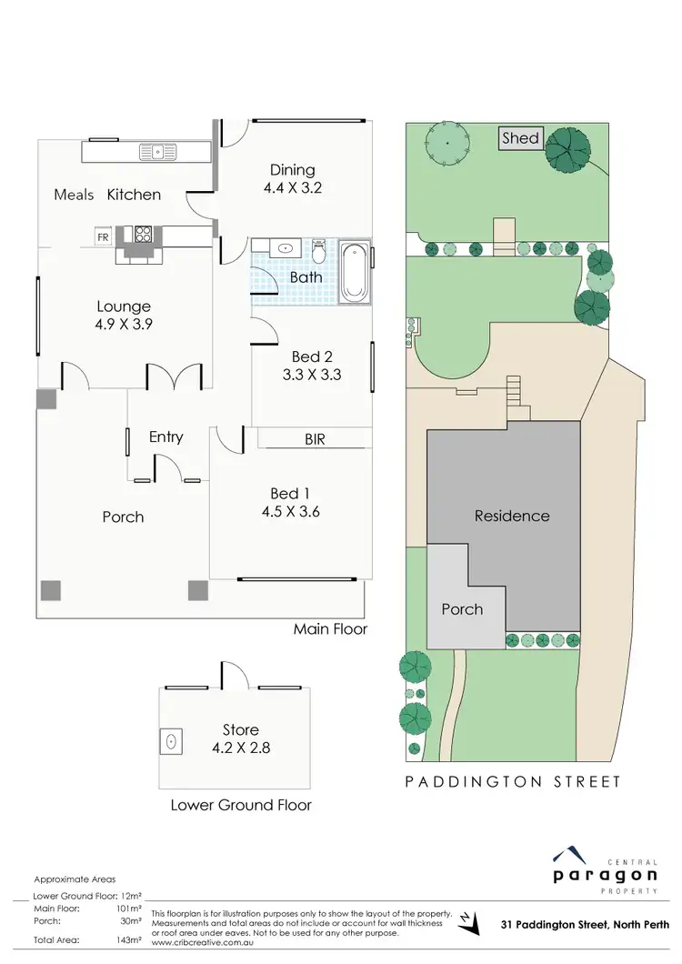 Floorplan of Homely house listing, 31 Paddington Street, North Perth WA 6006
