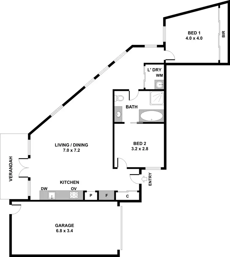 Floorplan of Homely unit listing, 7/6-8 Box Street, Reservoir VIC 3073