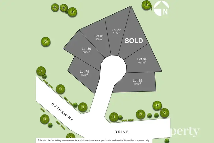 Floorplan of Homely land listing, LOT 80, 50 Oakdowns Parade, Oakdowns TAS 7019