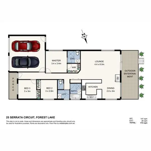 Floorplan of Homely house listing, 25 Serrata Circuit, Forest Lake QLD 4078
