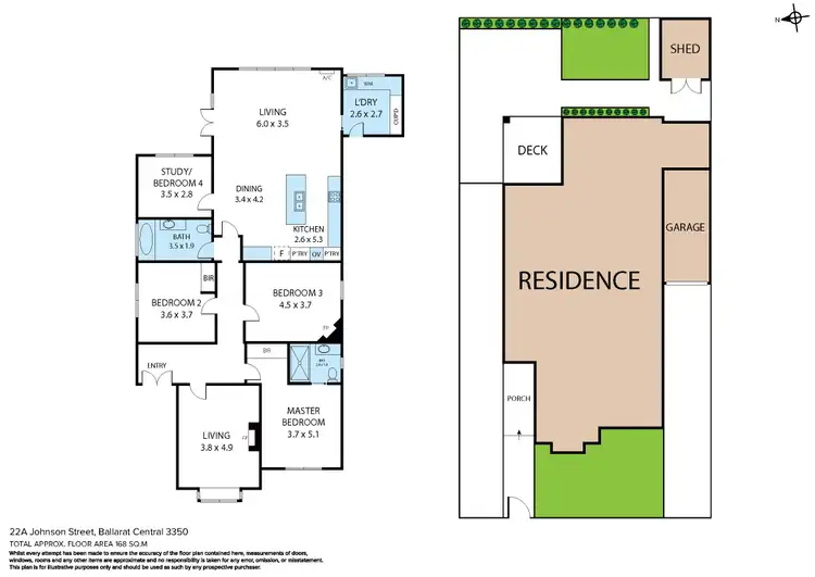 Floorplan of Homely house listing, 22A Johnson Street, Ballarat Central VIC 3350