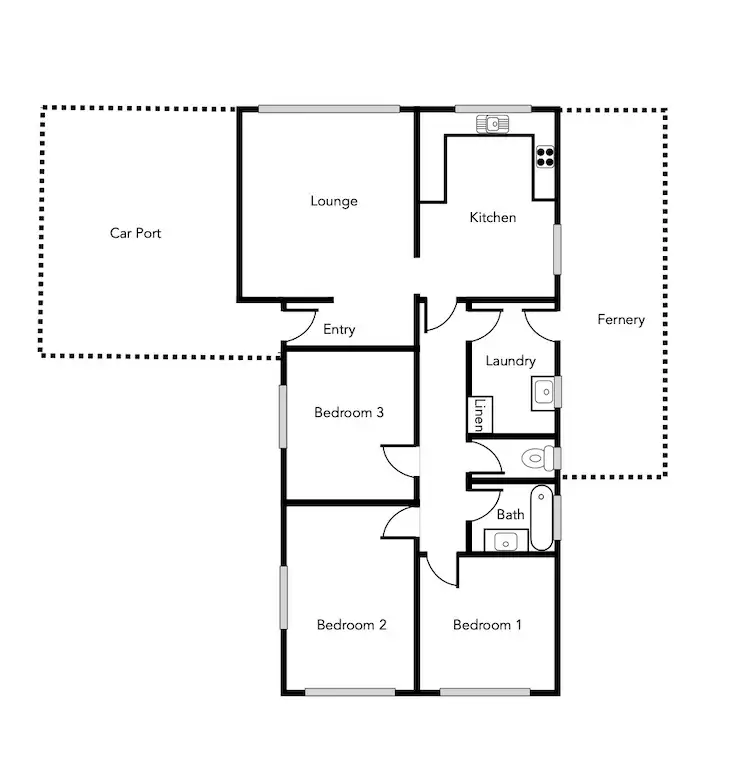 Floorplan of Homely house listing, 21 Marx Crescent, Ararat VIC 3377